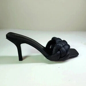 BRBGENERATION Snakeskin Braided leather sandal